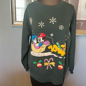 Disney vintage sweatshirt Victorian Christmas